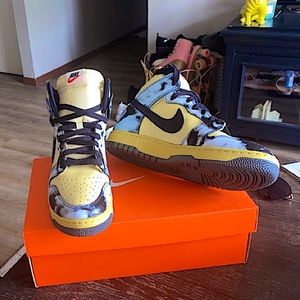 Nike dunk high 1985 black acid wash